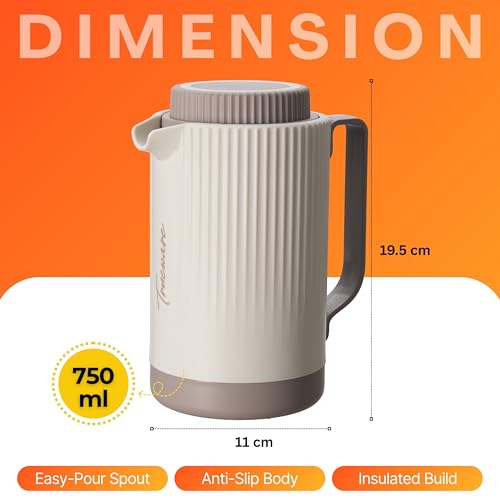 Trueware Amaze ISI Certified Inner Steel Thermoware 750 ML Hot & Cold Flask Jug, BPA Free, Leak Proof, Ideal for Tea, Coffee, Water, Hot and Cold Beverages - Image 2