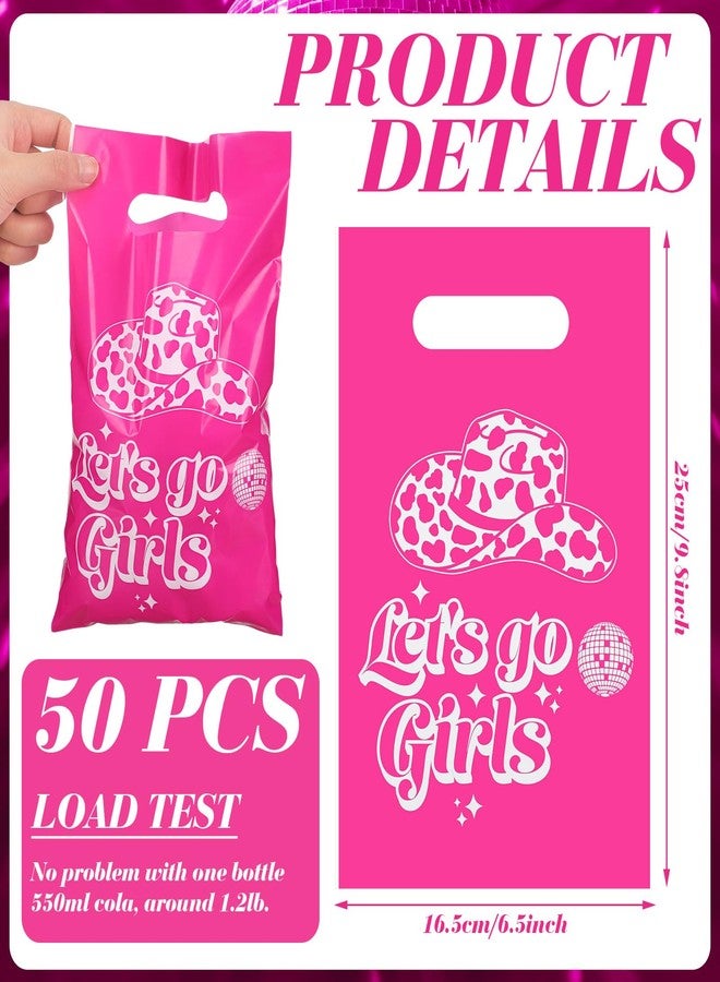 Clysee 50 Pcs Cowgirl Party Decor Bags, Disco Cowgirl Party Favors Plastic Candy Bags for Bachelorette, Wedding, Birthday, Bridal Shower(Let's Go Girls) - Image 2