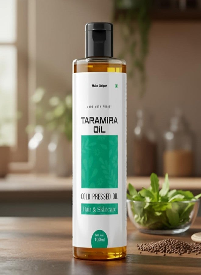 Make Unique Taramira Oil | Super Pure Cold Pressed Taramira Oil | Natural Ayurvedic Hair & Skin | Nourishing & Strengthening | 100ml - Image 3