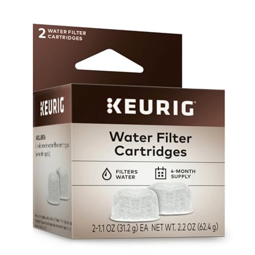 Keurig Water Filter Refill Cartridges, Replacement Water Filter Cartridges, Compatible with 2.0 K-Cup Pod Coffee Makers, 2 Count - Image 1