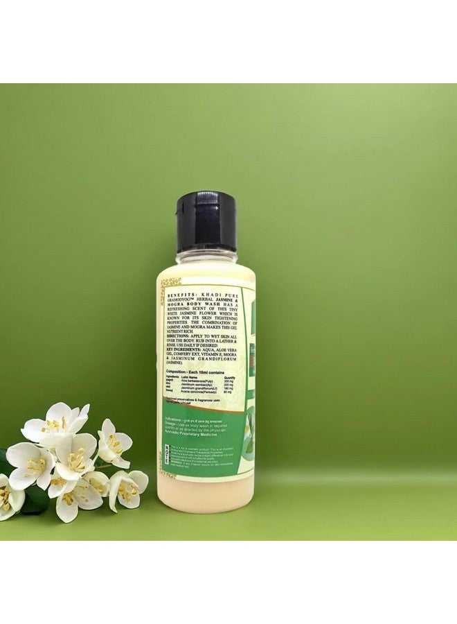 Khadi Pure Jasmine Mogra & Neem Tulsi Body Wash, 210 ml (Pack of 4) - Image 3