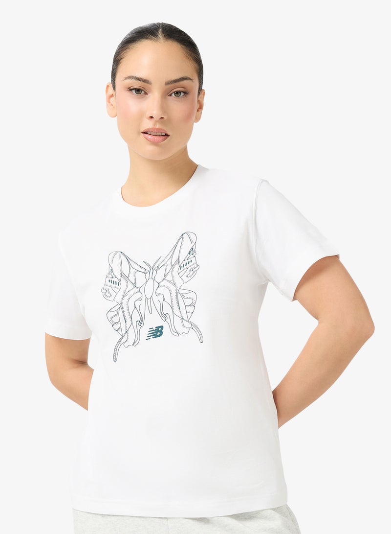New Balance Butterfly Oversized T-Shirt - Image 1