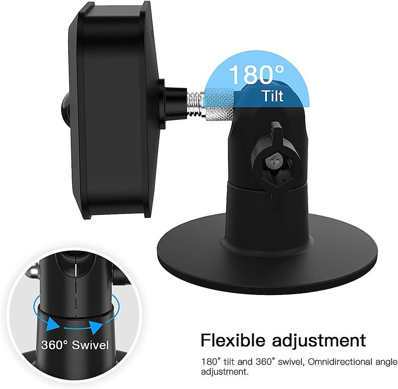 تيوهو مجموعة تركيب حائط بدون براغي لـ Blink Outdoor الجديد بالكامل وBlink XT2 وBlink XT وBlink Mini، سهل التركيب، لا حاجة لأدوات، لا فوضى، لا حفر، تركيب بلاصق قوي، أسود (عبوة واحدة) - Image 3