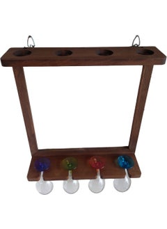 Bahat Wood Beech Wine Wine Glass Cup Holder Bar Decor 44*50 cm  - Image 4