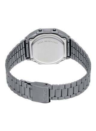 Unisex Stainless Steel Digital Wrist Watch A168WGG-1ADF - 33 mm - Grey - view 2