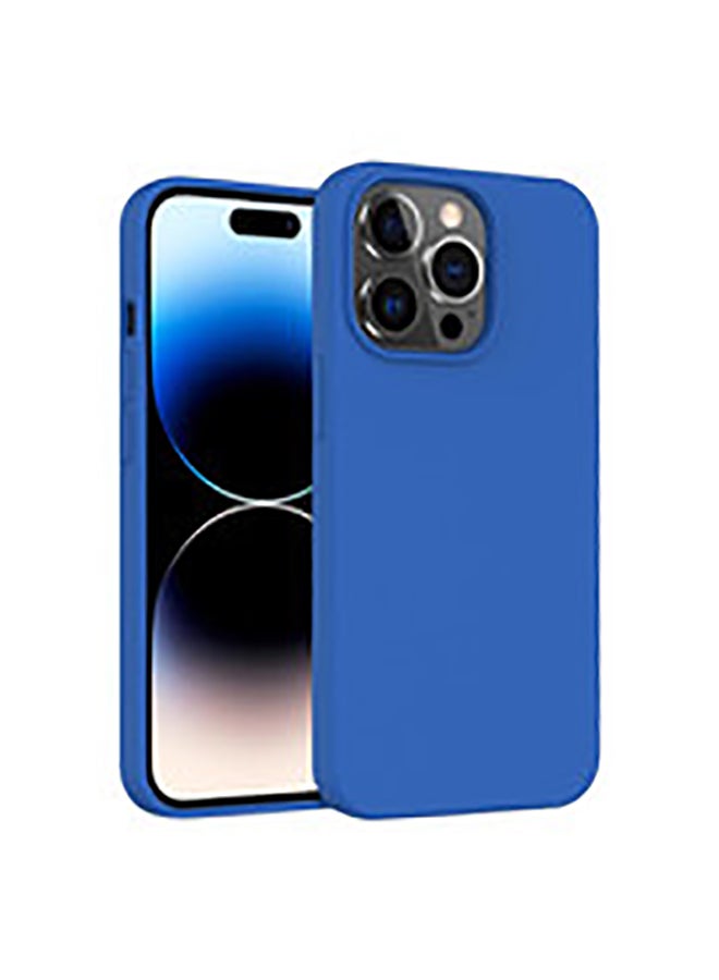 OFFBEAT iPhone 14 Pro Max Magsafe Liquid Silicone Case Blue 6.7 Inch, Multi Drop Protection and Wireless Charging Compatiblity Blue - Image 1