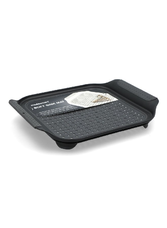 Madesmart Non-Slip Feet Soft Grip Handle Portable Sink Mat Black 4.85 x 8.07 x 12.2 cm 95-18718-06 - Image 3