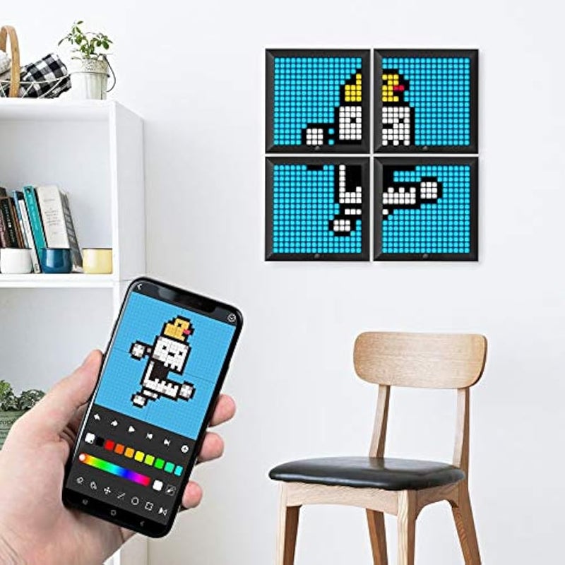 Divoom Pixoo - Pixel Art Digital Picture Frame with 16x16 LED Display APP Control - Cool Animation Frame Wall/Desk Mount for Gaming Room & Bedside Table - Image 4