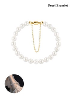 Fazza Pearl Bracelet, Elegant, Trendy DesignPearl Chain,  Pearl Studded Bracelet  - Image 1