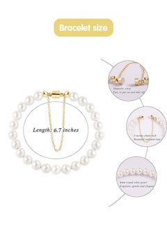 Fazza Pearl Bracelet, Elegant, Trendy DesignPearl Chain,  Pearl Studded Bracelet  - Image 2