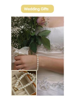 Fazza Pearl Bracelet, Elegant, Trendy DesignPearl Chain,  Pearl Studded Bracelet  - Image 3