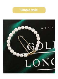 Fazza Pearl Bracelet, Elegant, Trendy DesignPearl Chain,  Pearl Studded Bracelet  - Image 5