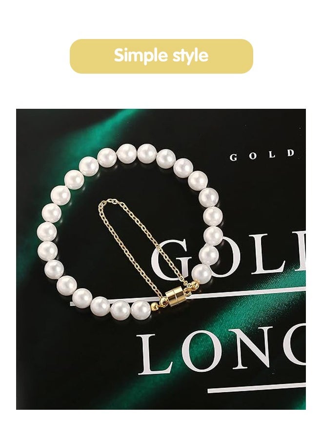 Fazza Pearl Bracelet, Elegant, Trendy DesignPearl Chain,  Pearl Studded Bracelet  - Image 5