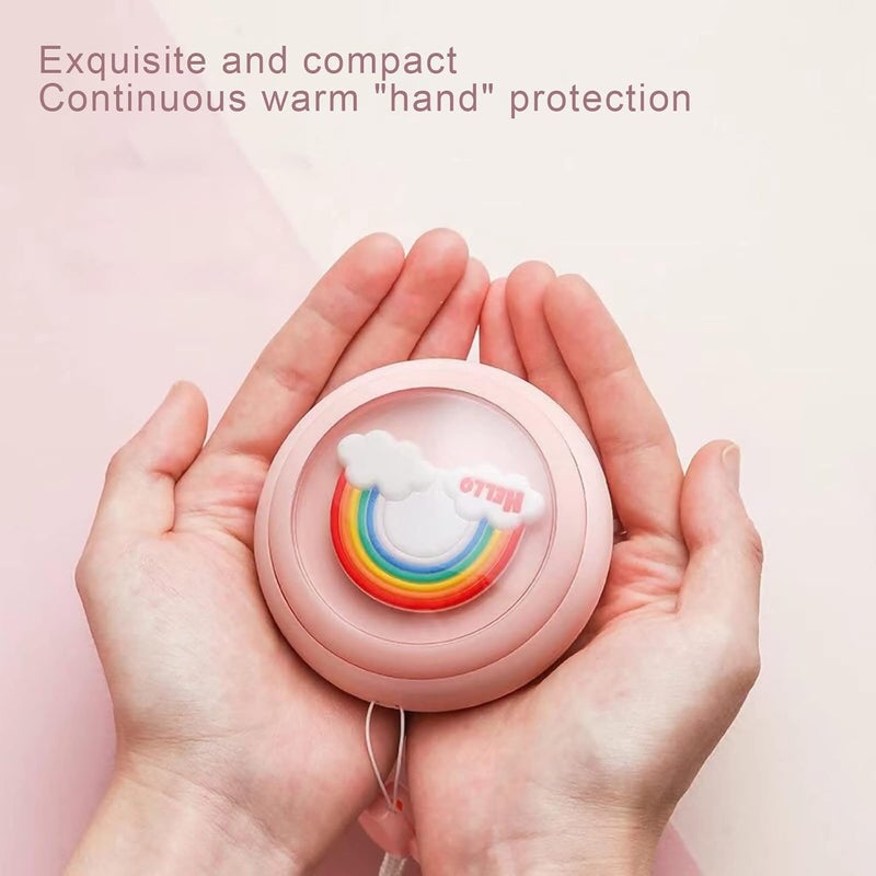 ويوبلز مدفأة يدوية كهربائية قابلة لإعادة الشحن، مدفأة يدوية كهربائية جيبية، 3 مستويات تسخين تصل إلى 60 درجة مئوية، مدفأة جيبية إلكترونية، شاحن USB محمول، مثالية للرياضات الخارجية للنساء والرجال - Image 4