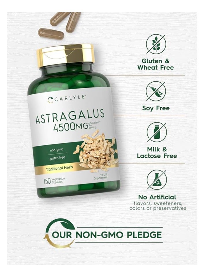 Carlyle استراغالوس 4500 ملغ، مكمل عشبي، 150 كبسولة نباتية - Image 4