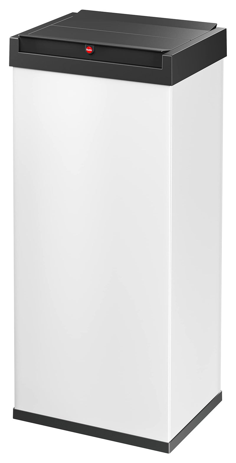 Hailo Hailo BigBox Swing XL Waste bin  1 x 52 liters  137 gallons  SelfClosing Swing lid  Steel Sheet  Bin Liner Clamping Frame  Waste bin Kitchen Rectangular  Made in Germany  White 0860231 