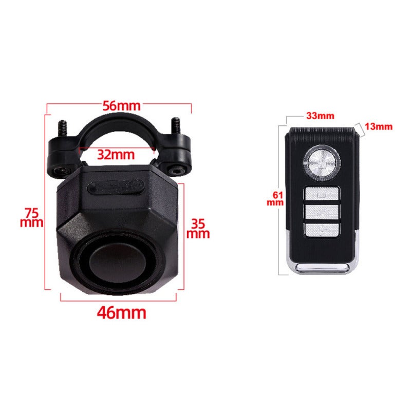 Motorcycle Alarm: Black 110dB High Volume, Sensitive 3D Sensor, 7-Level Sensitivity - Long Endurance Wireless Vibration Alarm for Motorcycle Bike Owners - Image 5