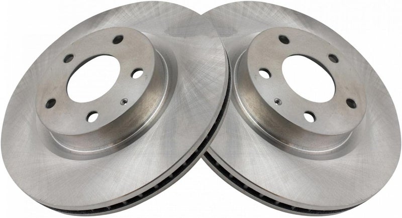 TRQ Front Brake Rotors Set Vented Compatible with 2014-2018 Mazda 3 2016-2020 CX-3 - Image 3