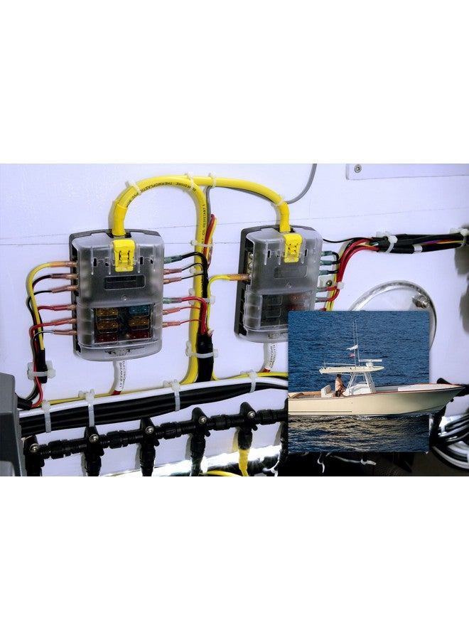 بلو سي سيستمز 5025 ST بليد فيوز بلوك 6 دائرة مع أرضي وغطاء - Image 2