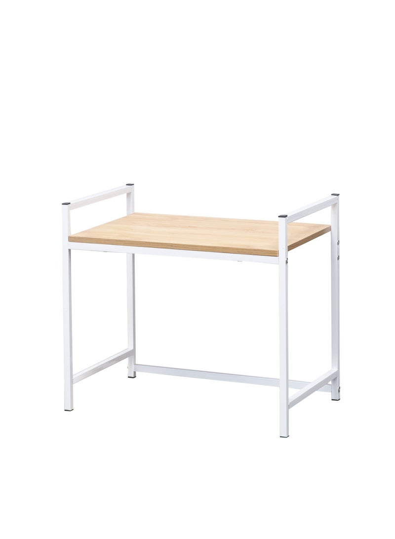 WT-EASYCARE Metal Wooden Kitchen Storage Rack - Oak | Kitchen Storage Rack | Wooden Kitchen Rack | Kitchen Stand | Storage Shelf | Kitchen Microwave Stand | Kitchen Organizer | Metal Rack for Kitchen - Image 2