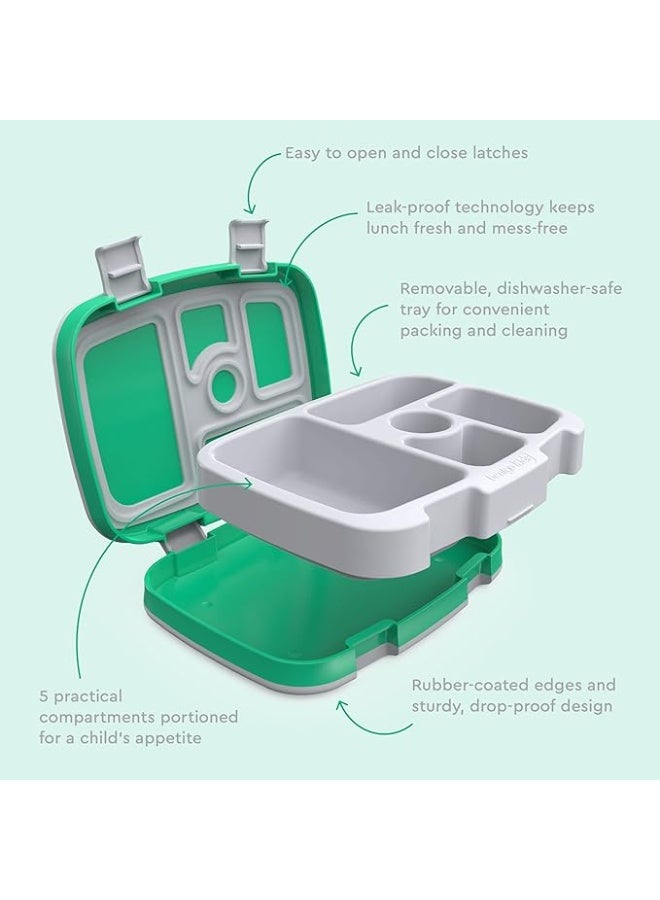 بنتجو صندوق غداء بنتجو كيدز بتصميم Bug Buddies مانع للتسرب بخمس خانات للأطفال - Image 4