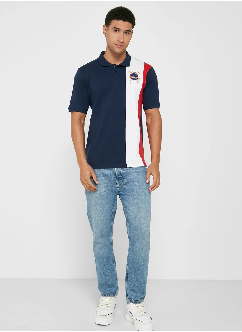 Seventy Five Colourblock Polo Shirt