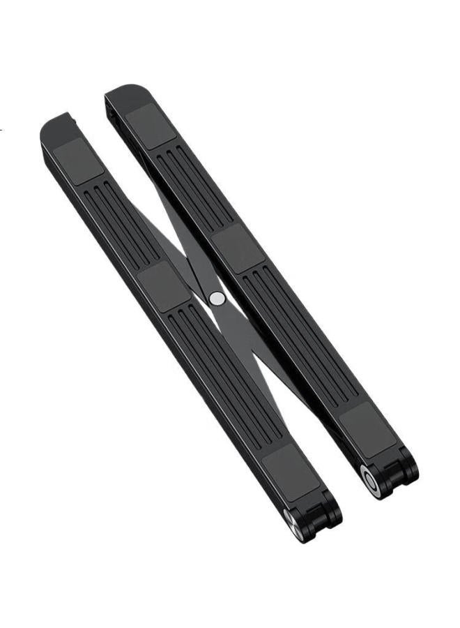 Haile Laptop Stand Cooling Bracket Portable Easy Storage Five-Speed Adjustment Ac-4H Black - Image 3