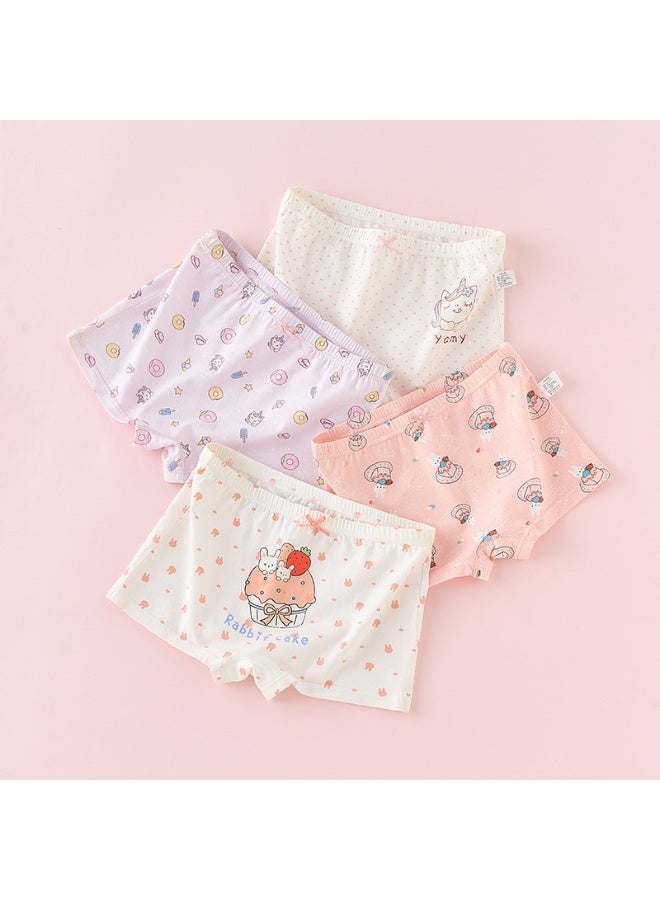 KUYING New Comfortable Skin friendly Breathable Underwear Set 0f 4