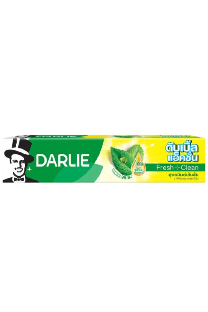 دارلي معجون أسنان مزدوج المفعول بنكهة النعناع والفلورايد، أبيض، 150 جرام
