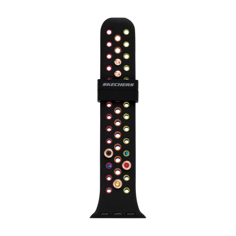 Skechers AllGender Apple 384041mm Silicone Interchangeable Watch Band Strap Color Black Model SRS6000 - Image 2