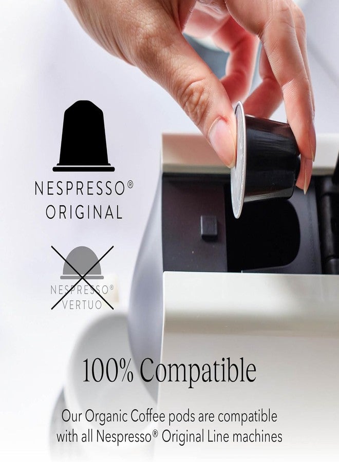 Cru Kafe Ristretto USDA Organic Espresso Coffee Capsules (50 Pods) Fairtrade Coffee Pods Compatible with Nespresso Original Line and Pixie Machines - Image 5