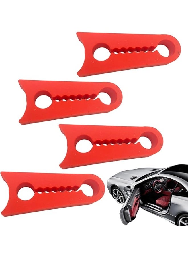 4pack Car Door Shock Absorber, Thickened Rubber Anti-Collision Bumper Guard, Self-Adhesive Soundproof Cushion for Trunk & Hood - Image 2