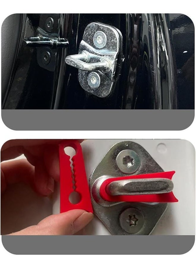 4pack Car Door Shock Absorber, Thickened Rubber Anti-Collision Bumper Guard, Self-Adhesive Soundproof Cushion for Trunk & Hood - Image 4