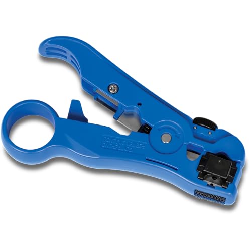 TRENDnet Universal Stripping and Cutting Tool, RG59/6/11/7, UTP, STP, CAT5, 4P/6P/8P, Flat & Round Cables, Adjustable Blade Depth, TC-CT70 - Image 2