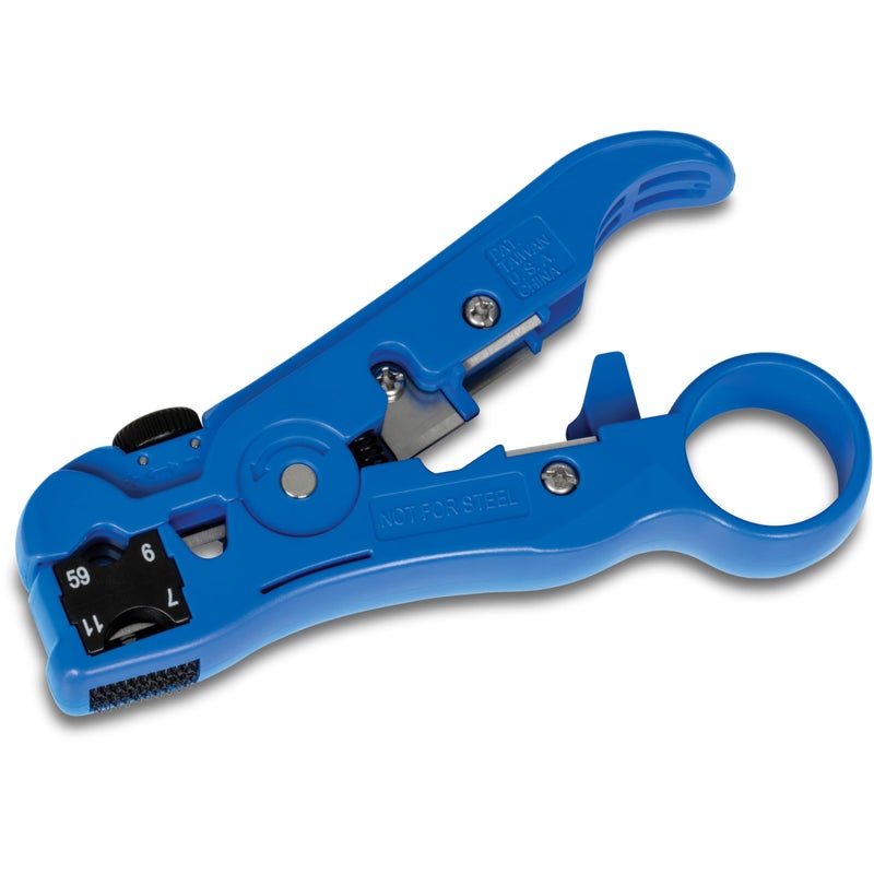 TRENDnet Universal Stripping and Cutting Tool, RG59/6/11/7, UTP, STP, CAT5, 4P/6P/8P, Flat & Round Cables, Adjustable Blade Depth, TC-CT70 - Image 5