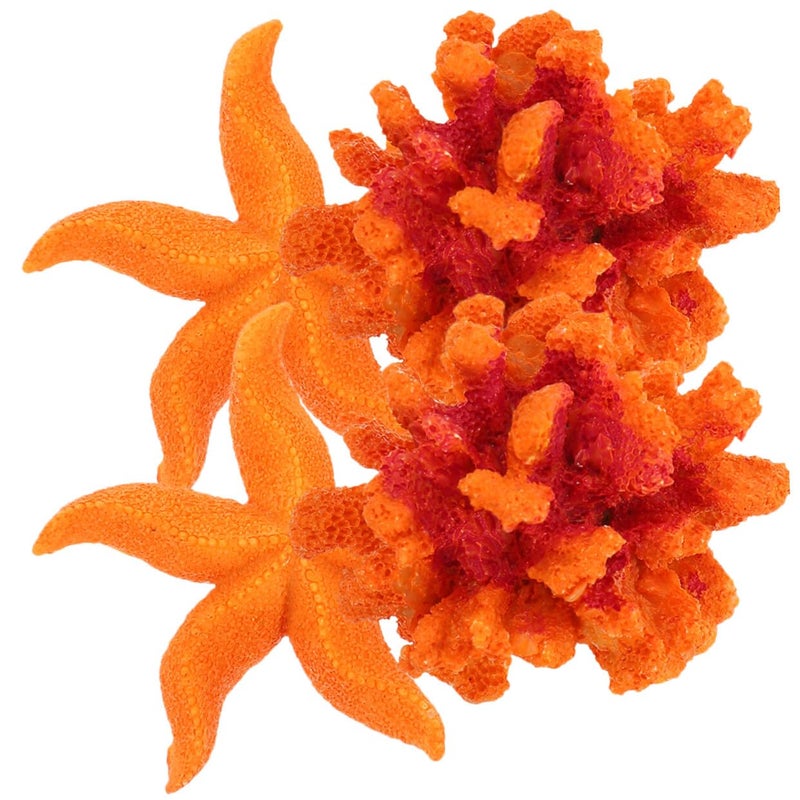 8Pcs Artificial Coral Ornament for Aquarium Fish Tank Decoration Lightweight Resin Coral Reef Sea Star - Image 5
