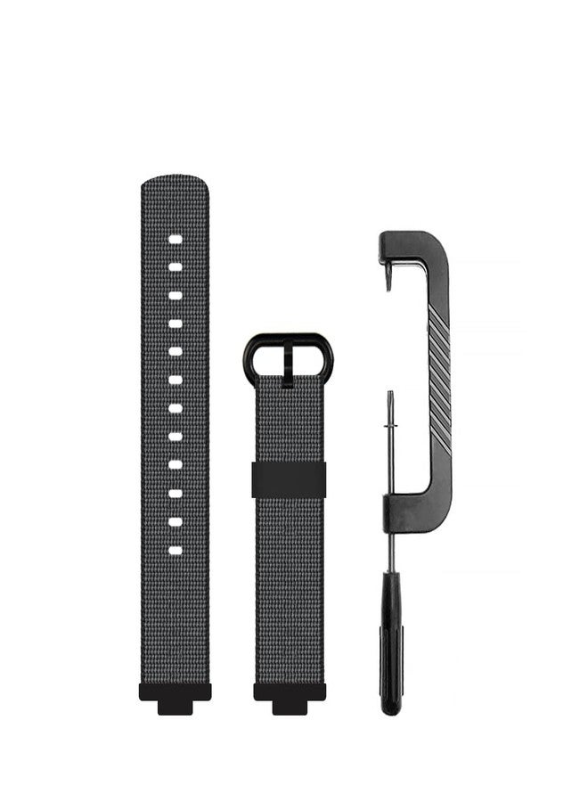 C2D JOY Classic Nylon Weave Band Compatible with Garmin Approach S20 S5 S6 Watch Band Replacement Smartwatch Strap Accessory for Golf - Large (Black) - Image 2
