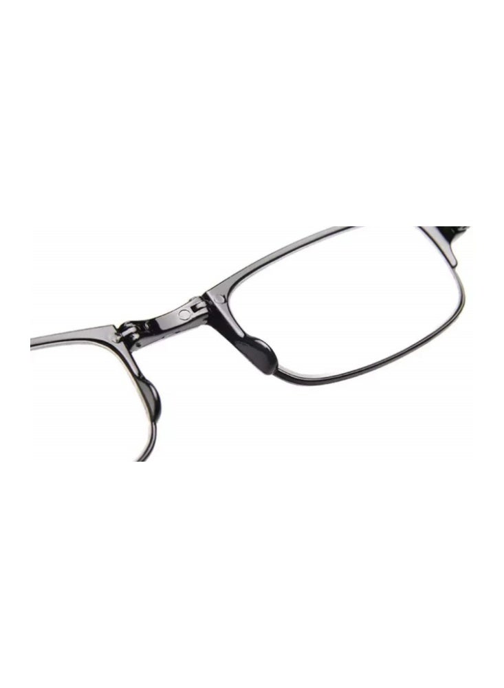 نظارات قراءة قابلة للطي +2.00D، عالية الدقة، مضادة لإجهاد العين، مناسبة للرجال والنساء، مع حقيبة تخزين باللون الأسود - Image 4