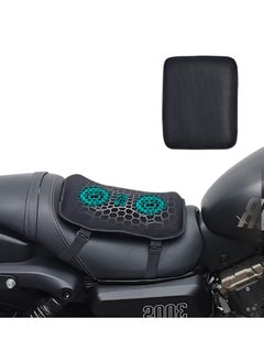 Excefore Motorcycle Gel Seat Cushion Universal Motorcycle Seat Cushion, Quick drying Motorcycle Cool Seat Cover, Anti-Slip Motorcycle Mesh Protective Seat Cover, for Comfortable Rides  - Image 1