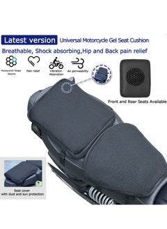 Excefore Motorcycle Gel Seat Cushion Universal Motorcycle Seat Cushion, Quick drying Motorcycle Cool Seat Cover, Anti-Slip Motorcycle Mesh Protective Seat Cover, for Comfortable Rides  - Image 2