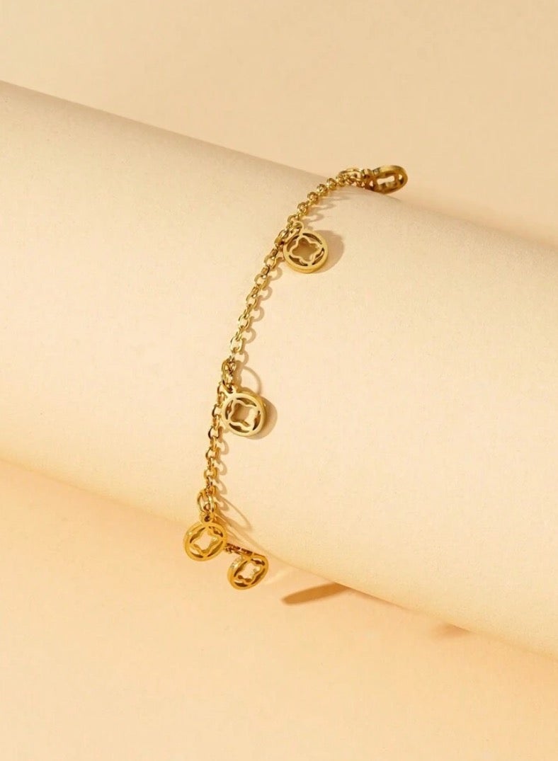 Elegant  High Quality Stainless Steel Gold Plated Bracelet For Women - Image 1