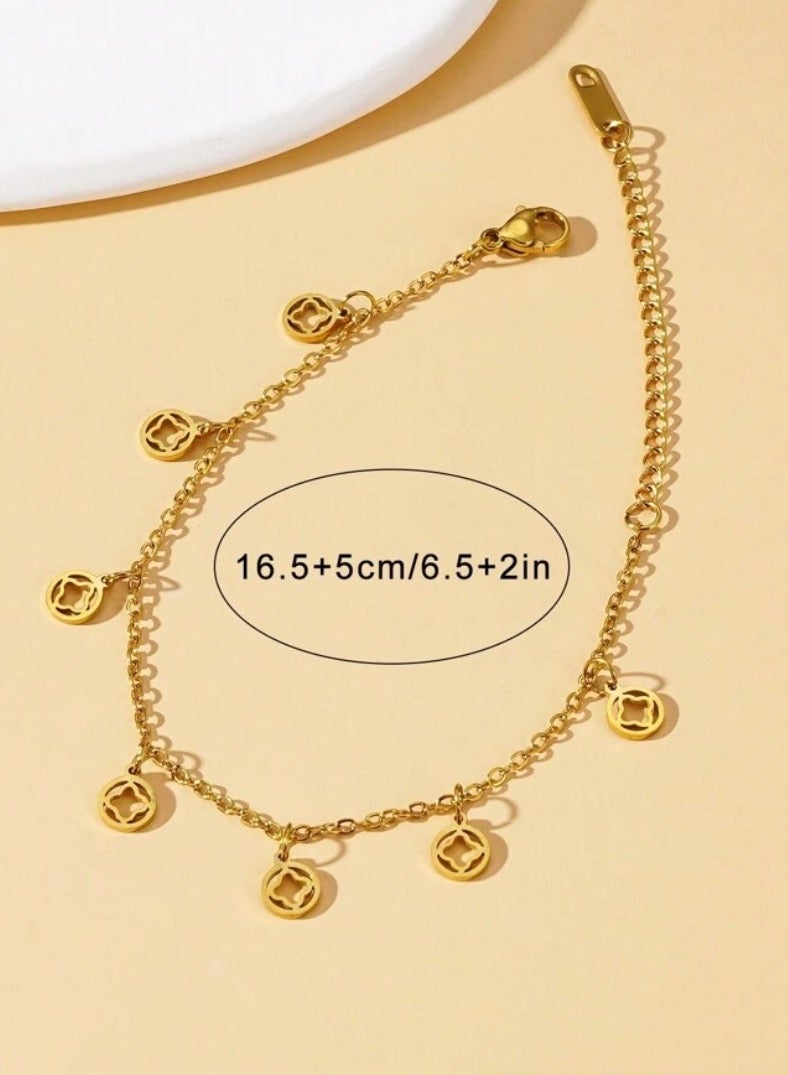 Elegant  High Quality Stainless Steel Gold Plated Bracelet For Women - Image 4