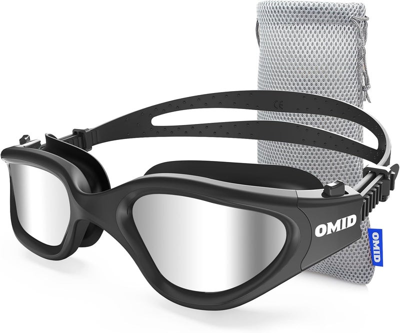 OMID Swim Goggles, P2 Polarized Swimming Goggles for Men Anti-fog Goggles Swimming for Adult Women - Image 1