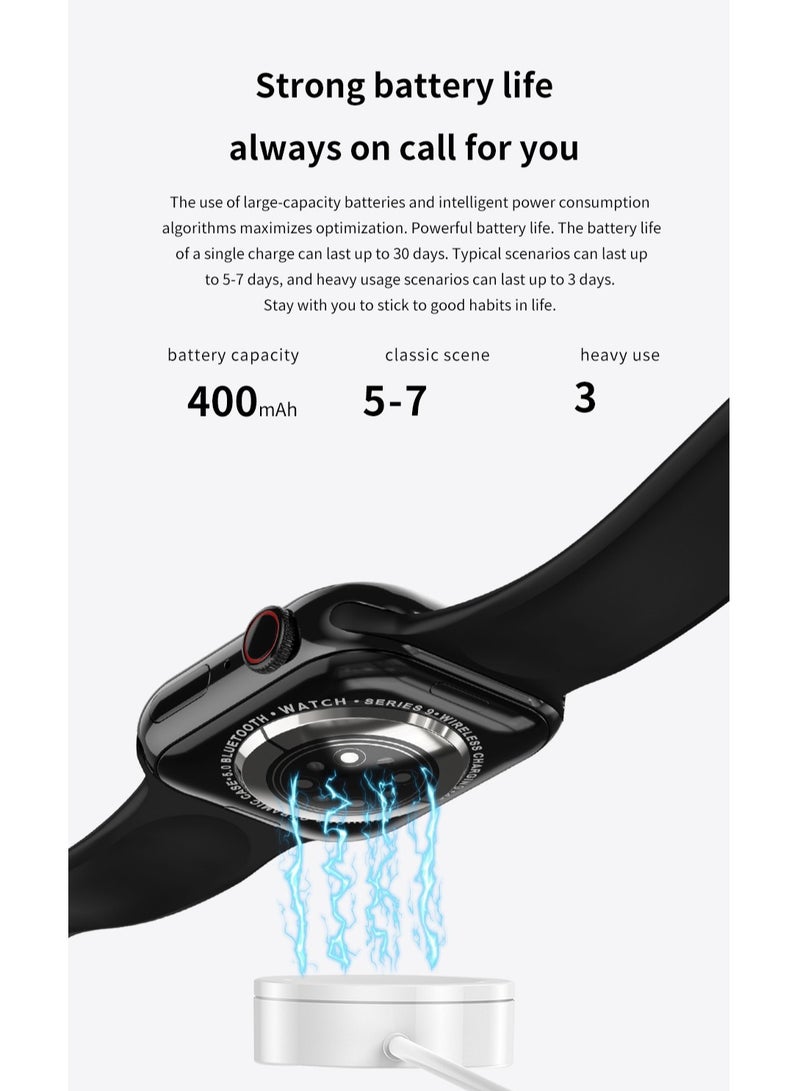LIGE Smart Watch Waterproof Wireless Charging Silicone Strap For Men and Women - Image 5
