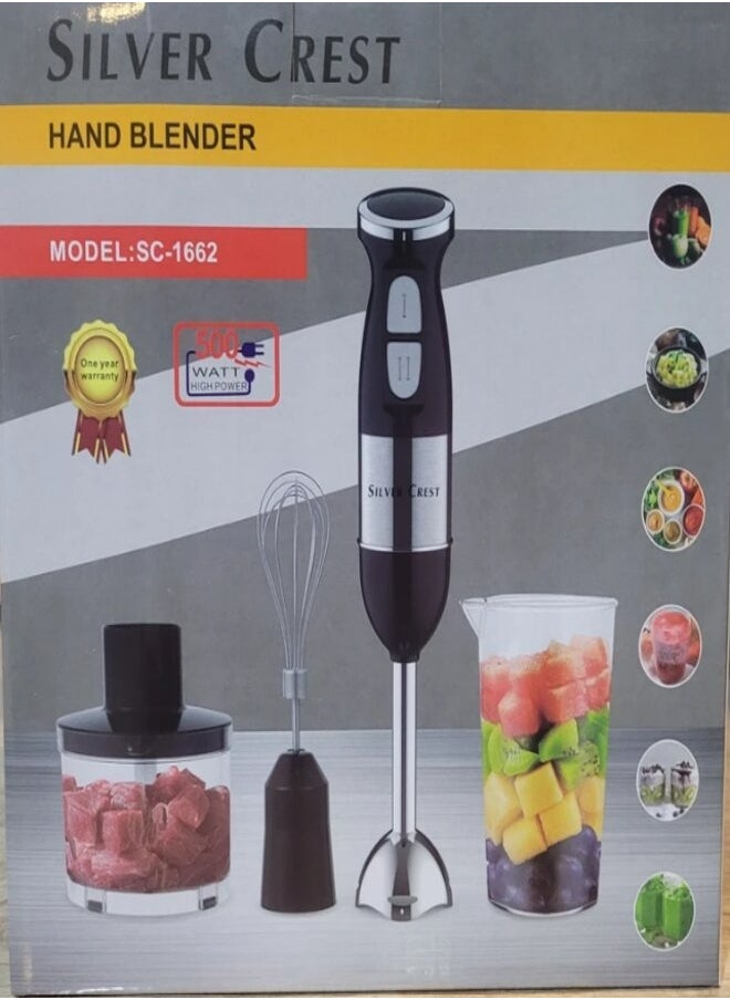 SILVER CREST 4 in 1 Electric Hand Blender Silver Crest  - Image 1