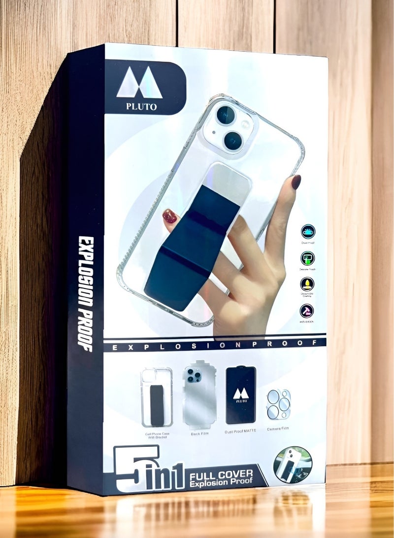 Pluto Full protection package from PLUTO, for iPhone 15, maximum protection against scratches and breakage (5in1) - Image 4