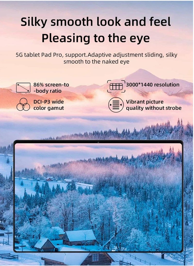 اكس برايم - كمبيوتر لوحي ذكي بشاشة 10.1 بوصة HD AMOLED، كمبيوتر لوحي ذكي نحيف، ثنائي شريحة الاتصال، شبكة 5G، واي فاي، أندرويد، 8 جيجا رام، 256 جيجا بايت روم، كاميرا مزدوجة، جوجل ميت وتكبير مدعوم - رمادي - Image 1