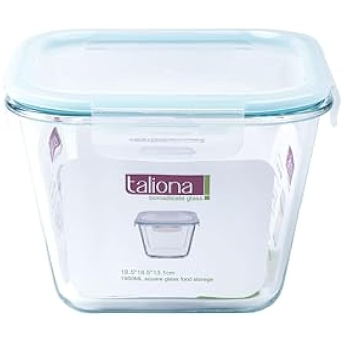 TALIONA Glass Square Baking Dish With Lid 1950 Ml Capacity - Image 1