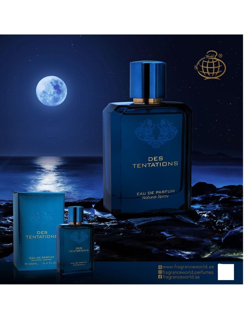 فراجرانس وورلد - عطر ديس تنتاشن - أو دو بارفان - من فريجرانس وورلد - عطر للرجال، 100 مل - Image 1