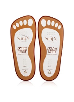 SunFX Disposable Sticky Feet Protectors 100PAIRS Spray Tan Feet Protector Pads for Sunless Airbrush Tanning